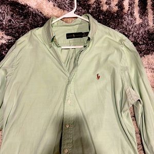 Light green Polo Dress Shirt. Size 16 or large